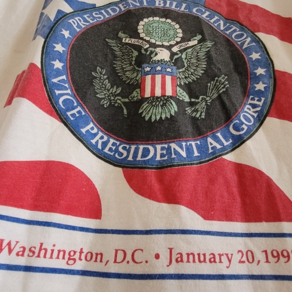 Vintage 1993 Bill Clinto Inauguration tshirt - Picture 7 of 7